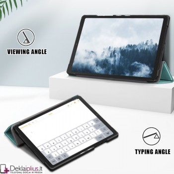 Dirbtinės odos atverčiamas dėklas planšetei - žalias (Samsung galaxy Tab A 10.1 2019 (T515) Dirbtinės odos atverčiamas dėklas planšetei - žalias (Samsung galaxy Tab A 10.1 2019 (T515)